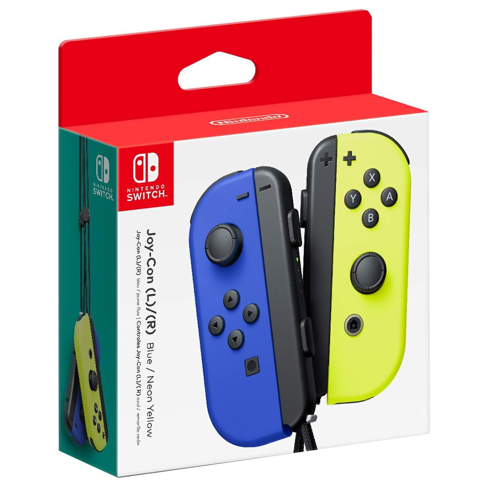 Controle Nintendo Switch Joy Wireless - Azul / Amarelo (HAC-A-JAPAA)