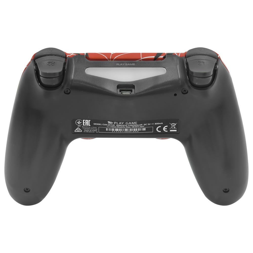 Controle Play Game Dualshock para PS4 Wireless - Teia de Aranha Vermelho