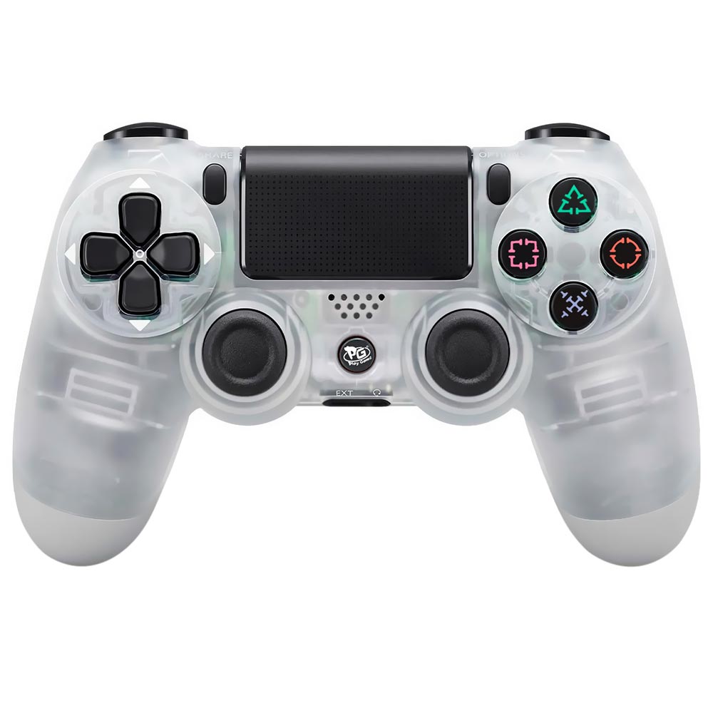 Controle Play Game Dualshock para PS4 Wireless - Transparente