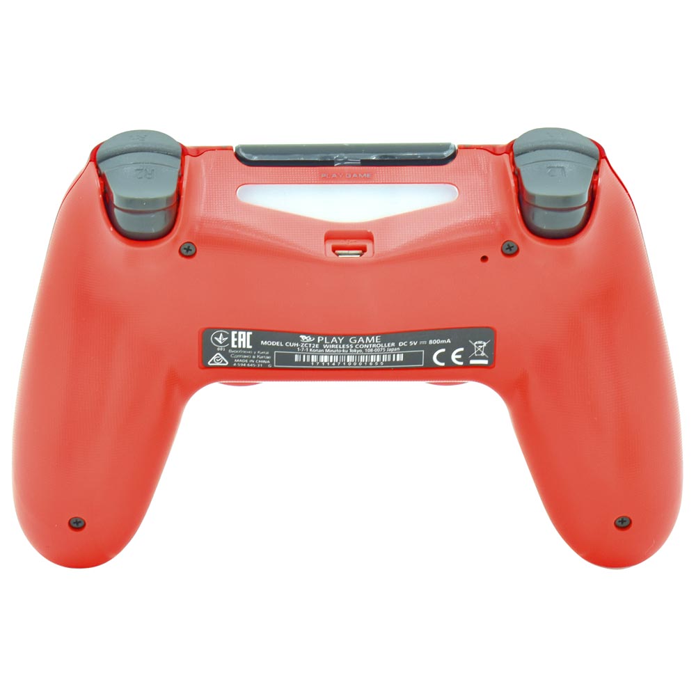 Controle Play Game Dualshock para PS4 Wireless - Vermelho Transparente