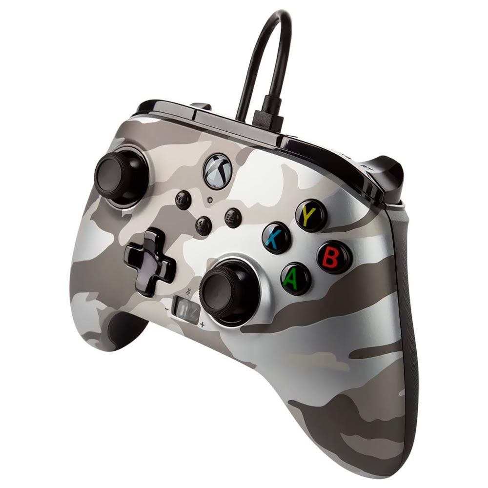 Controle PowerA Enhanced Wired para Xbox One - Camuflado Cinza (025501)