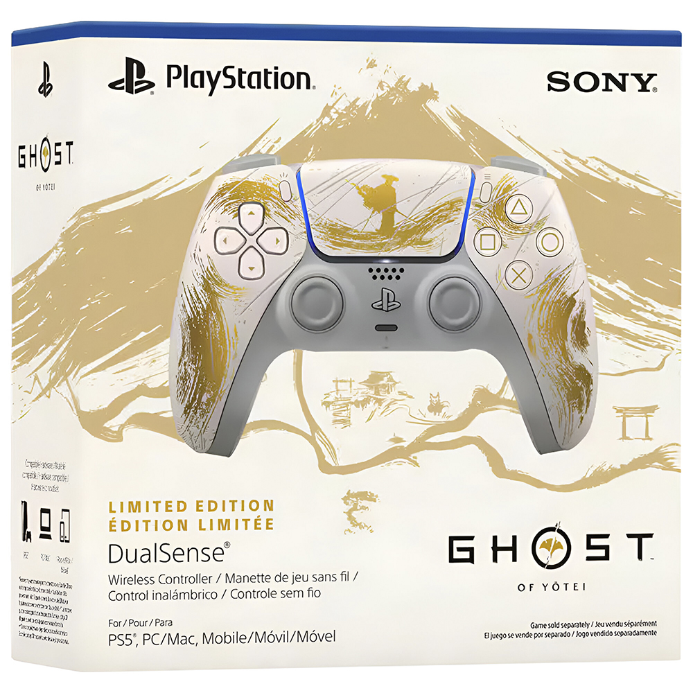 Controle Sony DualSense para PS5 Ghost Of Yotei Limited Edition - Branco (CFI-ZCT1W)