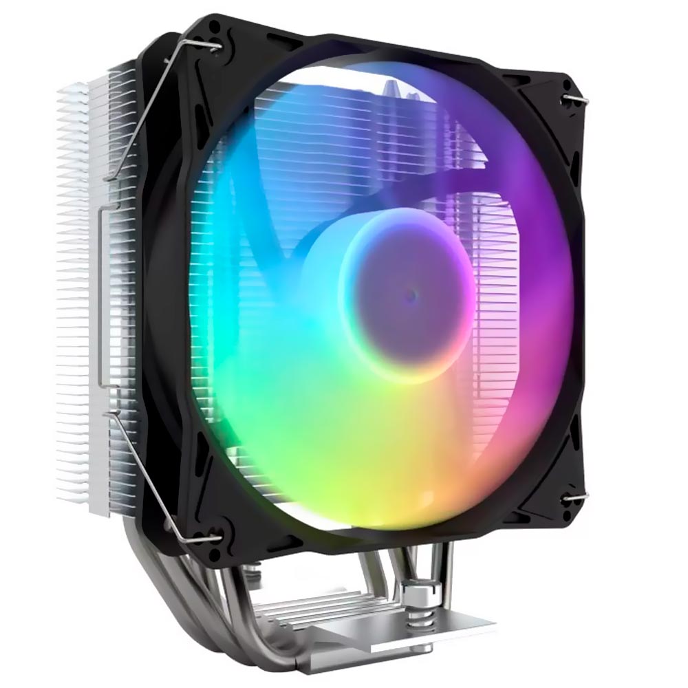 Cooler para Processador darkFlash Storm Z4 Rainbow 120MM RGB - Preto