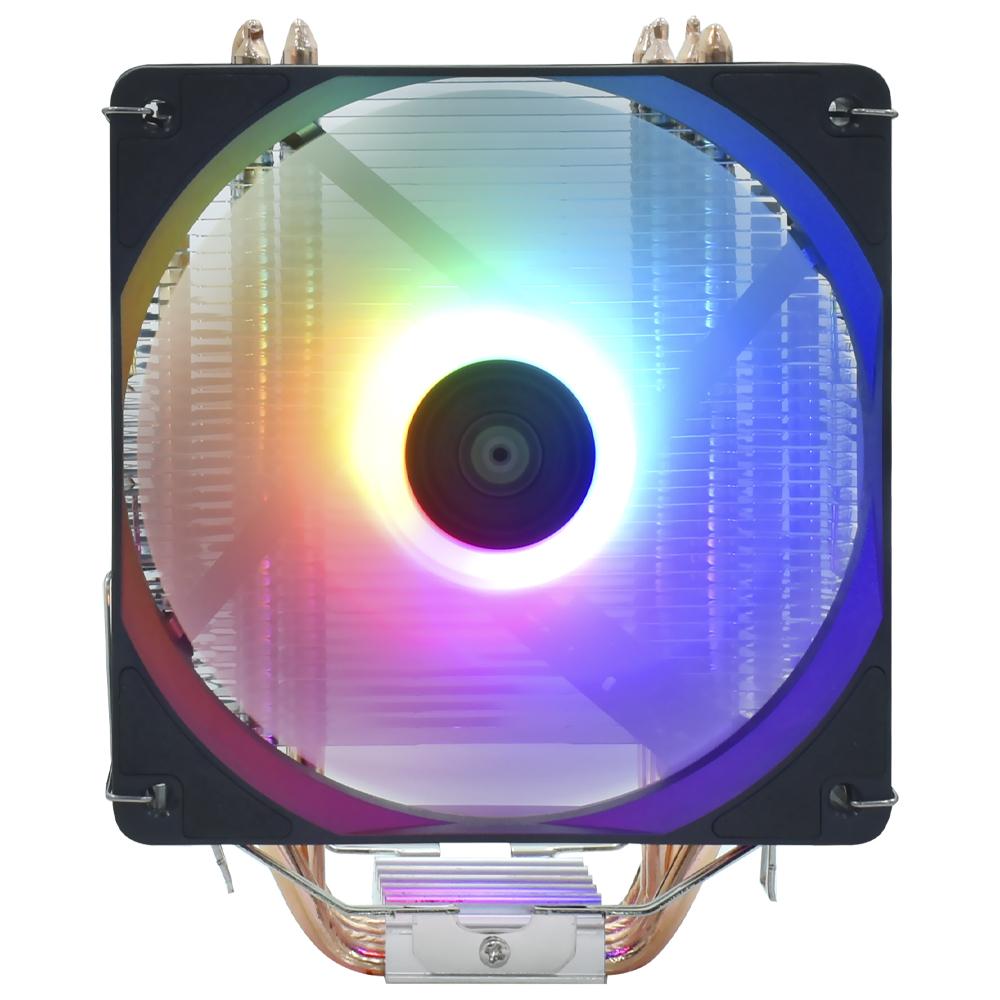 Cooler para Processador Macrovip MV-CPC3R RGB PWM Tower 120MM - Preto