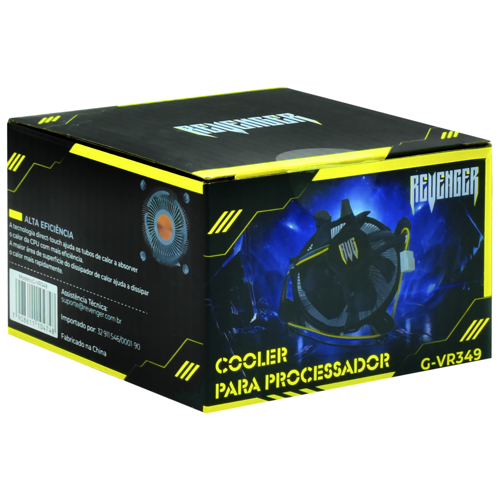 Cooler para Processador Revenger G-VR349 - Preto