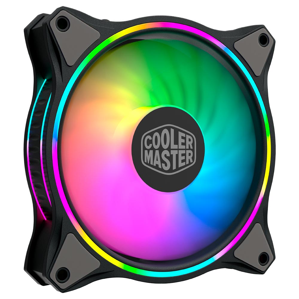 Cooler para Gabinete Cooler Master MasterFan MF120 Halo RGB - MFL-B2DN-18NPA-R1