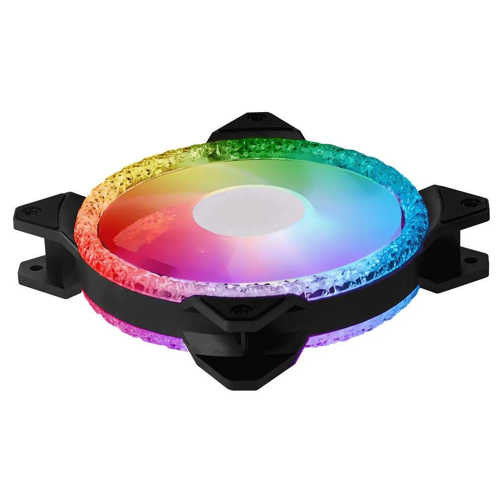 Cooler para Gabinete Cooler Master MasterFan MF120 Prismatic RGB - MFY-B2DN-203PA-R1 Kit com 3