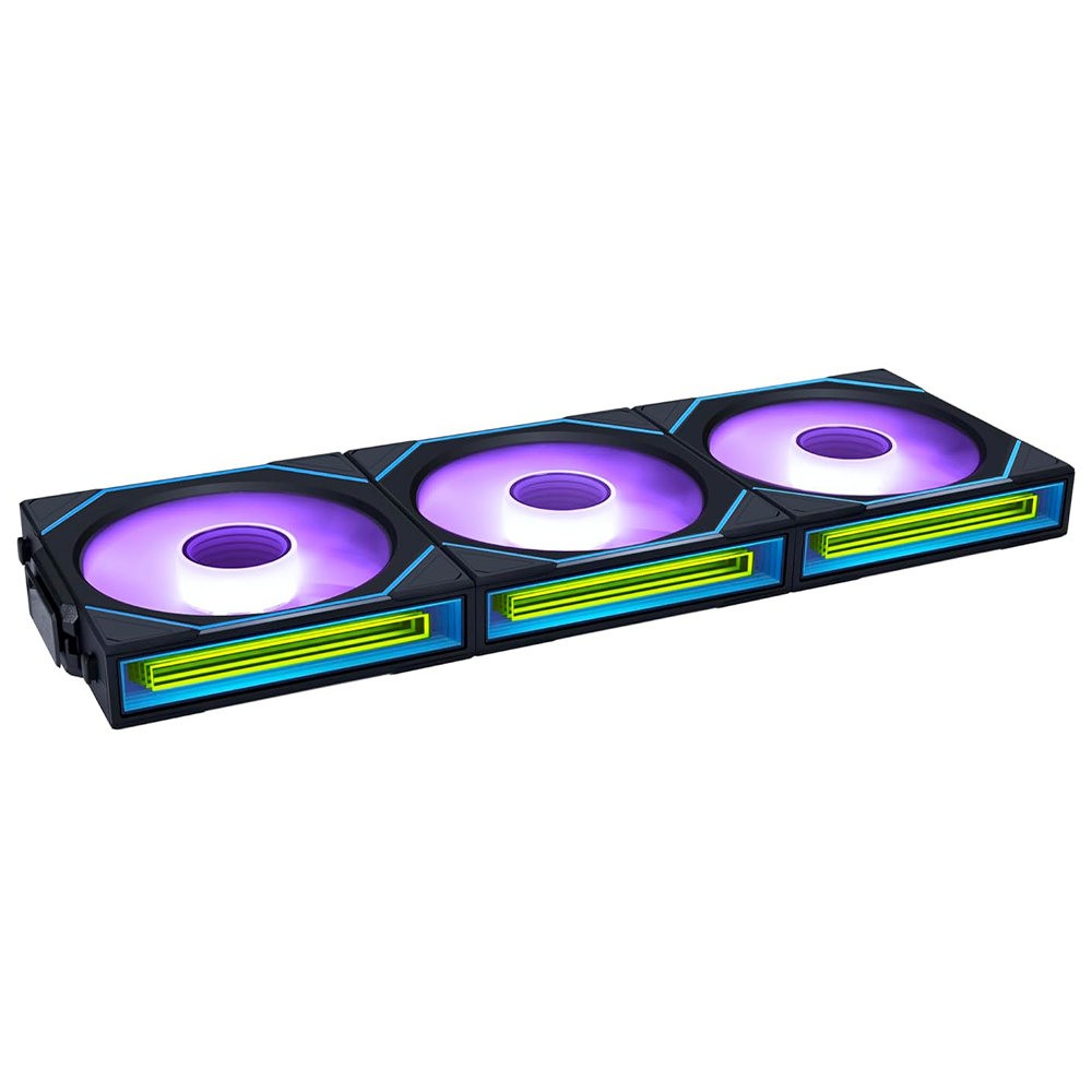 Cooler para Gabinete Lian Li Uni Fan SL-INF Wireless 120 12X12 ARGB Preto - Kit com 3 (12SLIN1W3B)