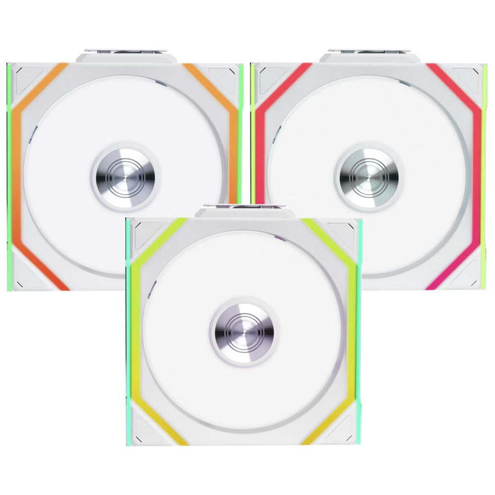 Cooler para Gabinete Lian Li Uni Fan SL Wireless 120 12X12 ARGB Branco - Kit com 3 (12SL1W3W)