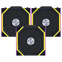 Cooler para Gabinete Lian Li Uni Fan SL Wireless 120 12X12 LED RGB Preto - Kit com 3 (12SL1W3B)