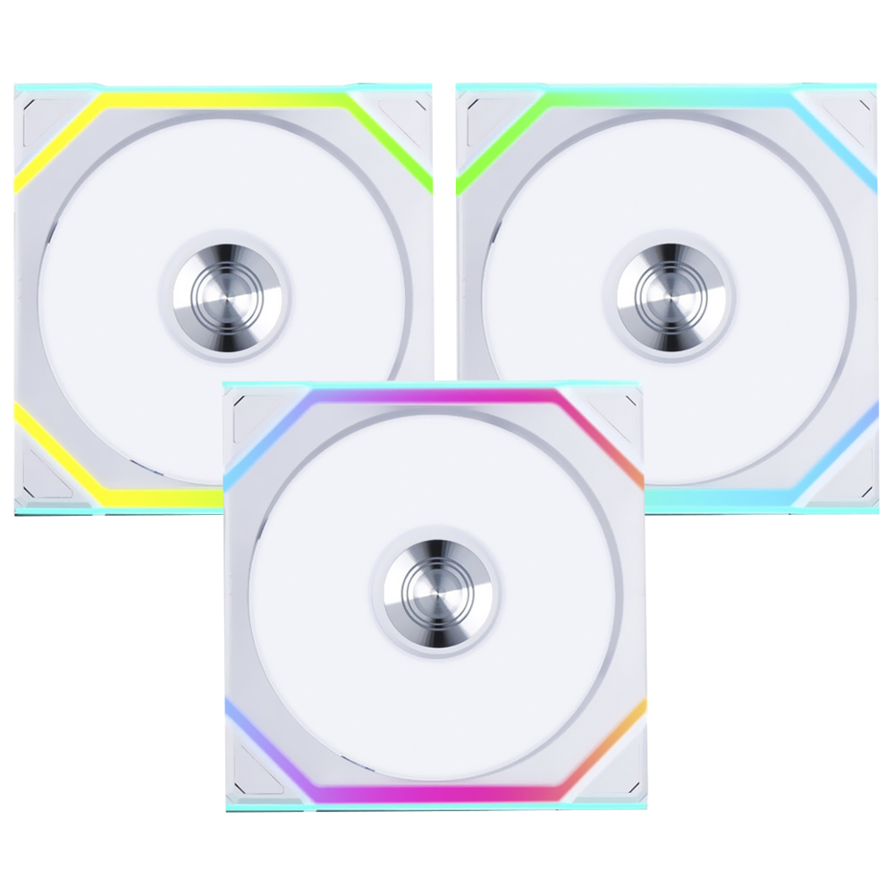 Cooler para Gabinete Lian Li Uni Fan TL Wireless 120 12X12 ARGB Branco - Kit com 3 (12TL1W3W)