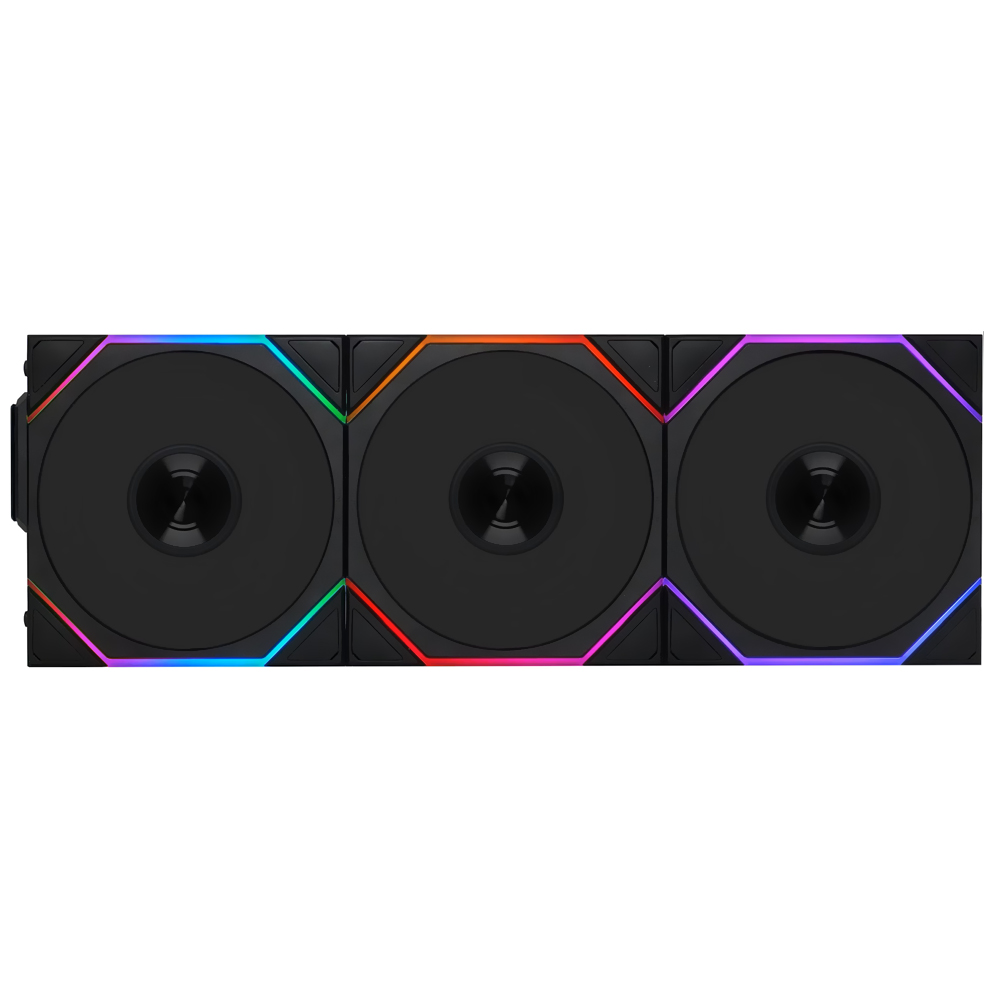 Cooler para Gabinete Lian Li Uni Fan TL Wireless 120 Reverse Blade 12X12 ARGB Preto - Kit com 3 (12RTL1W3B)