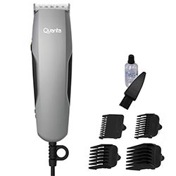 Maquina de Cortar Cabelo Quanta QTCE50 Bivolt - Cinza / Preto