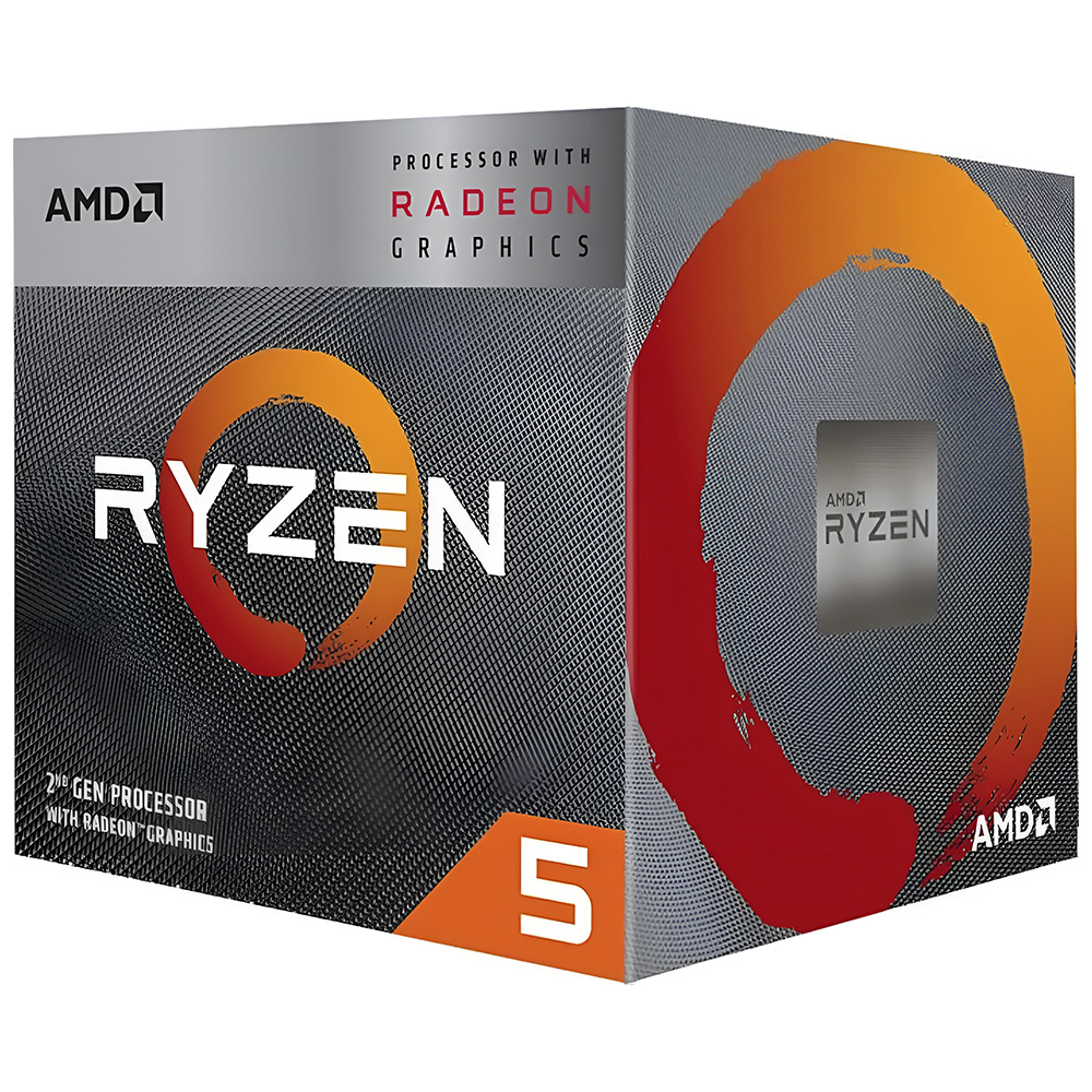 Processador AMD AM4 Ryzen R5-3400G 4.2GHz/6MB/3.7GHz - Base (Com Cooler)