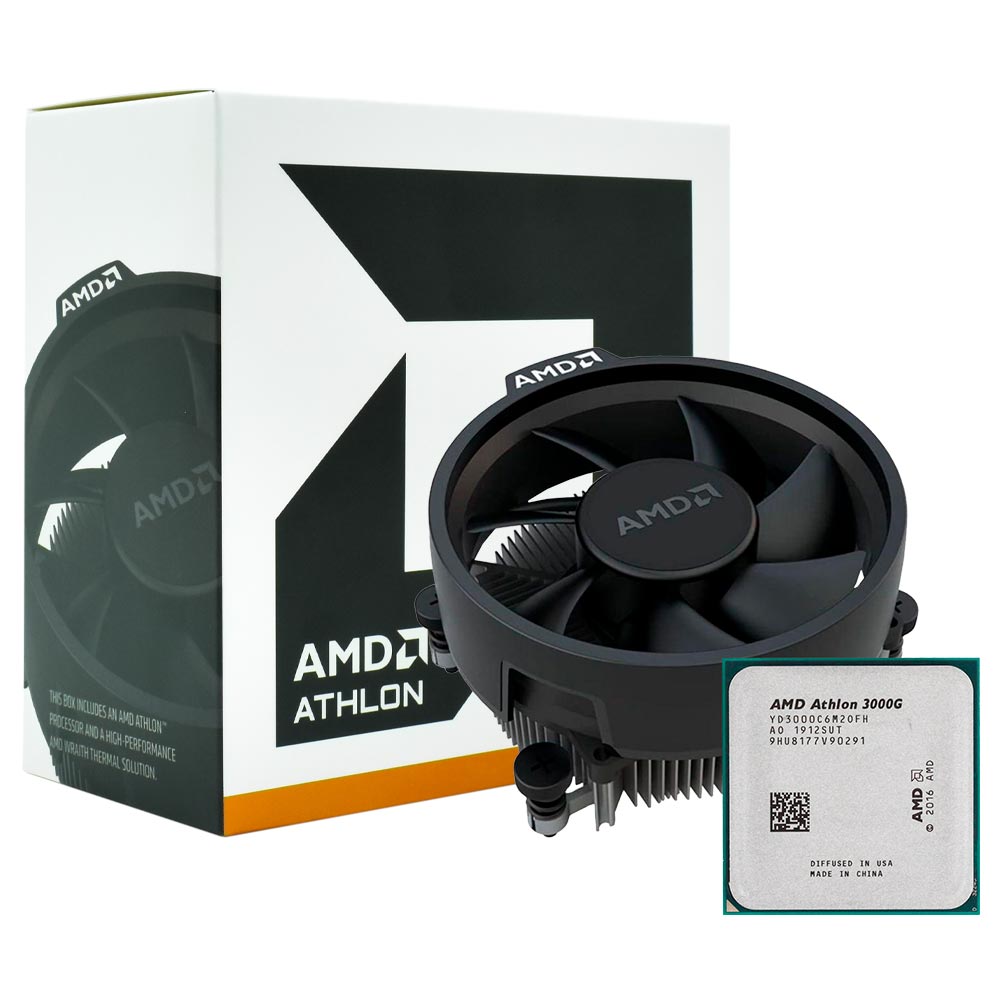 Processador AMD Athlon 3000G Socket AM4 / 3.5GHz / 5MB no Paraguai - Visão  Vip Informática - Compras no Paraguai - Loja de Informática