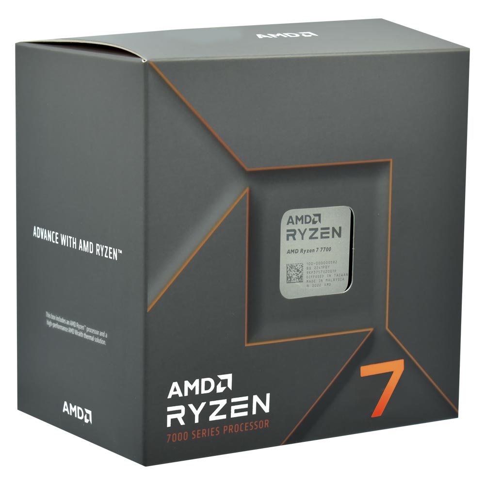 Processador AMD Ryzen 7 7700 Socket AM5 / 3.8GHz / 40MB
