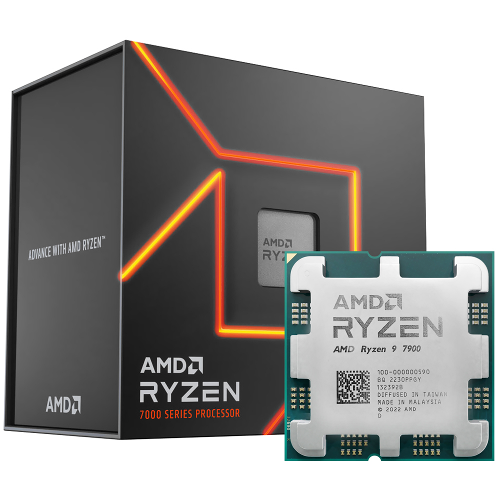 Processador AMD Ryzen 9 7900 Socket AM5 / 3.7GHz / 76MB