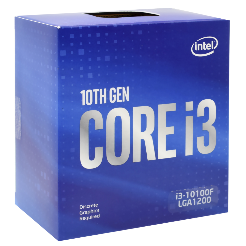 Processador Intel Core i3 10100F Socket LGA 1200 / 3.6GHz / 6MB 
