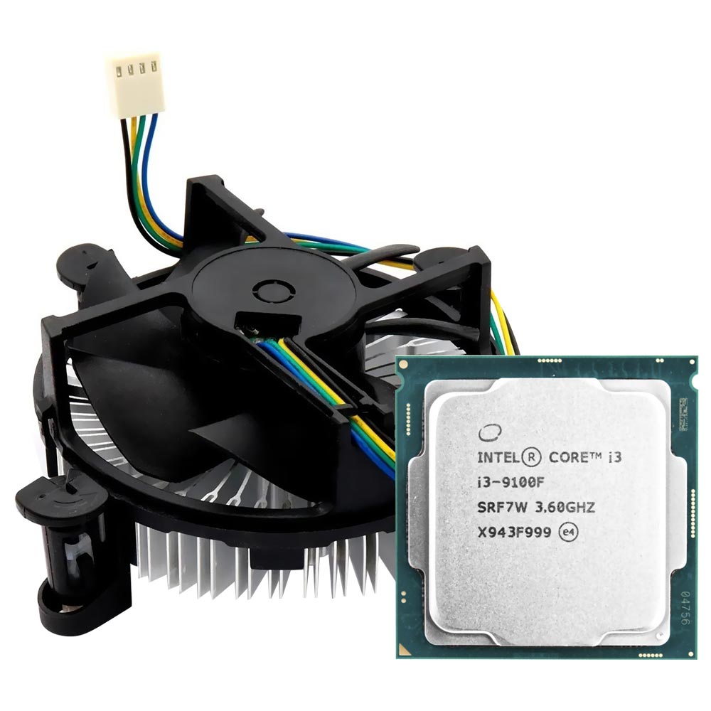 Processador Intel Core i3 9100F Socket LGA 1151 / 3.6GHz / 6MB - OEM