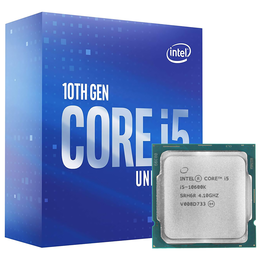 Processador Intel Core i5 10600K Socket LGA 1200 / 4.1GHz / 12MB 