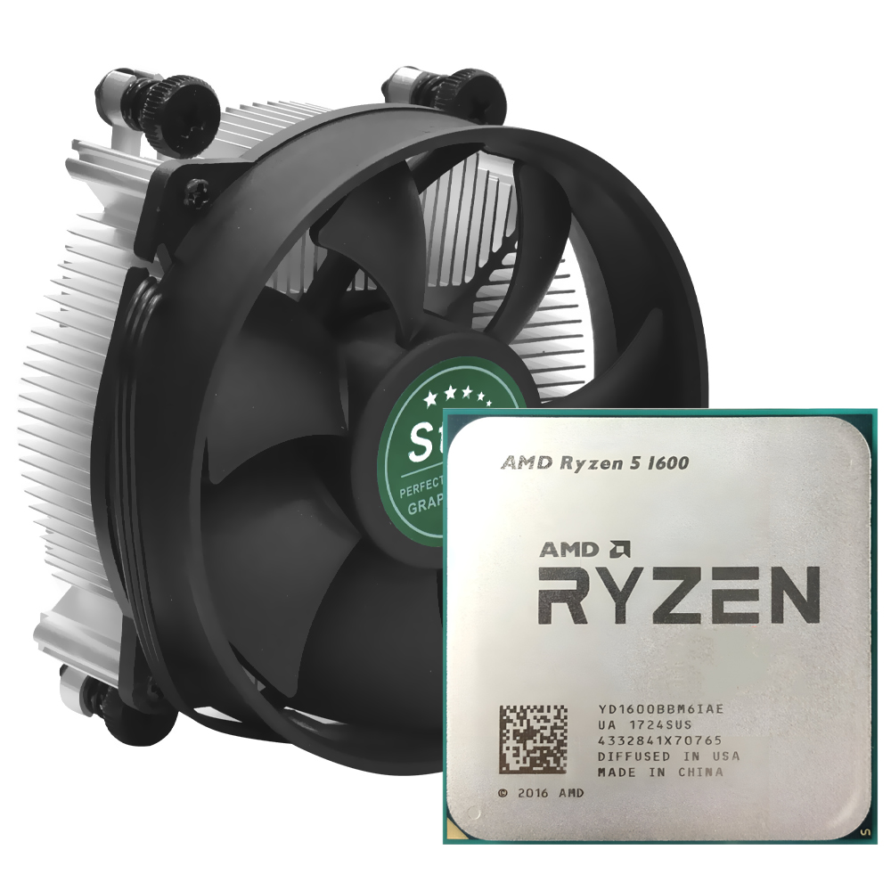 Processador AMD Ryzen 5 1600 Socket AM4 / 3.6GHz / 19MB