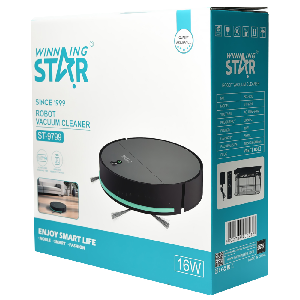 Aspirador Winning Star Vacuum Cleaner ST-9799 / Bivolt - Preto / Verde