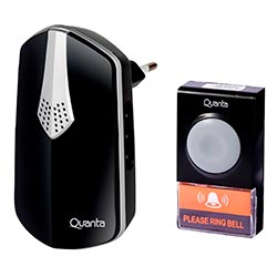 Campainha Eletrônica Quanta QTCWE05I / Wireless - Preto