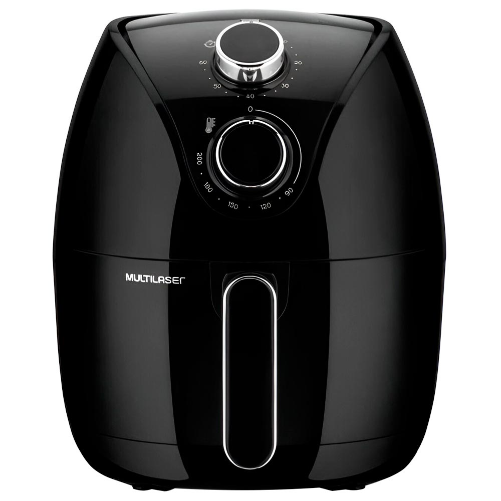 Fritadeira Elétrica Multilaser CE022EUR Air Fryer 4L / 220V - Preto