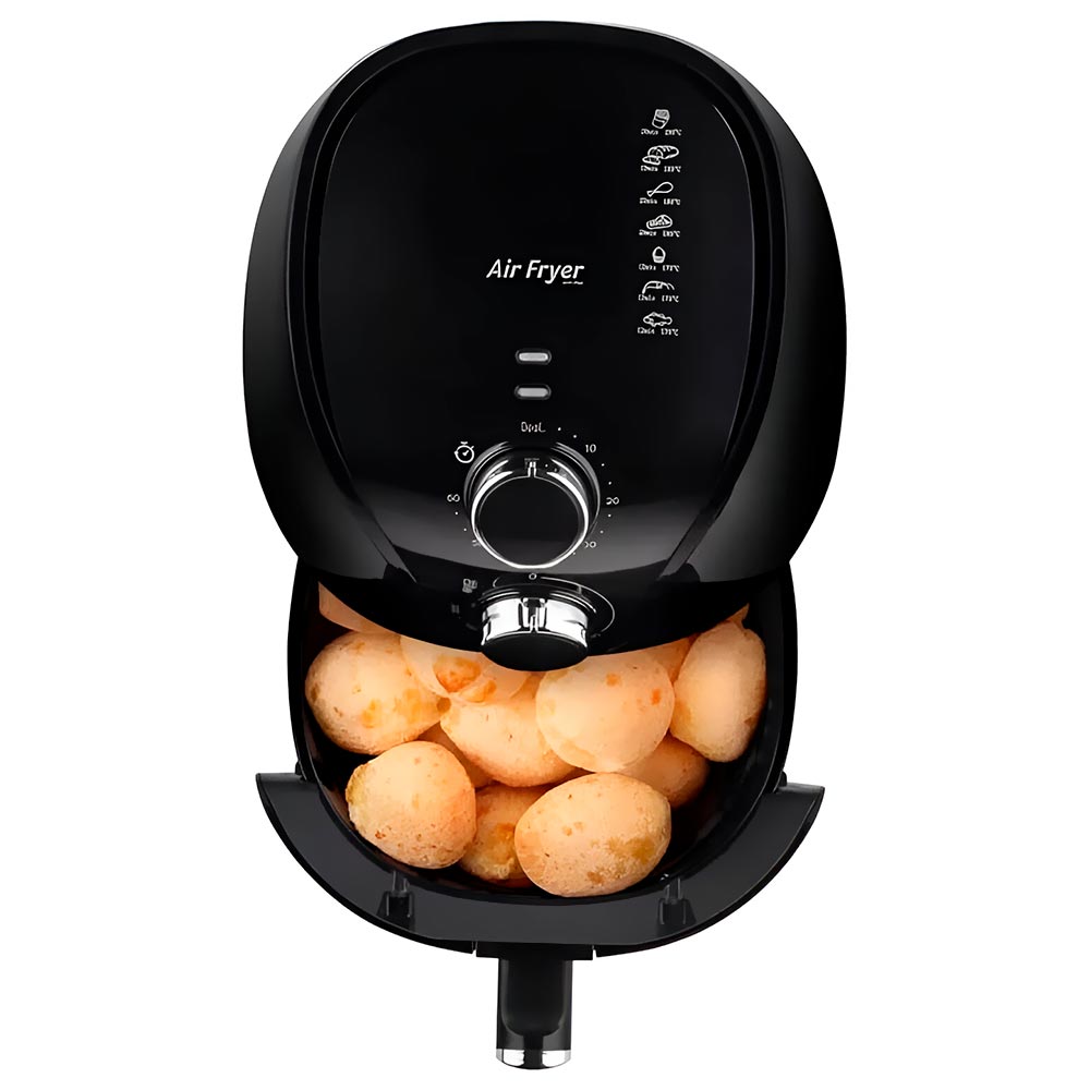 Fritadeira Elétrica Multilaser CE022EUR Air Fryer 4L / 220V - Preto