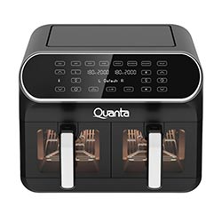 Fritadeira Elétrica Quanta QTAFS80 Air Fryer 8L / 110V - Preto