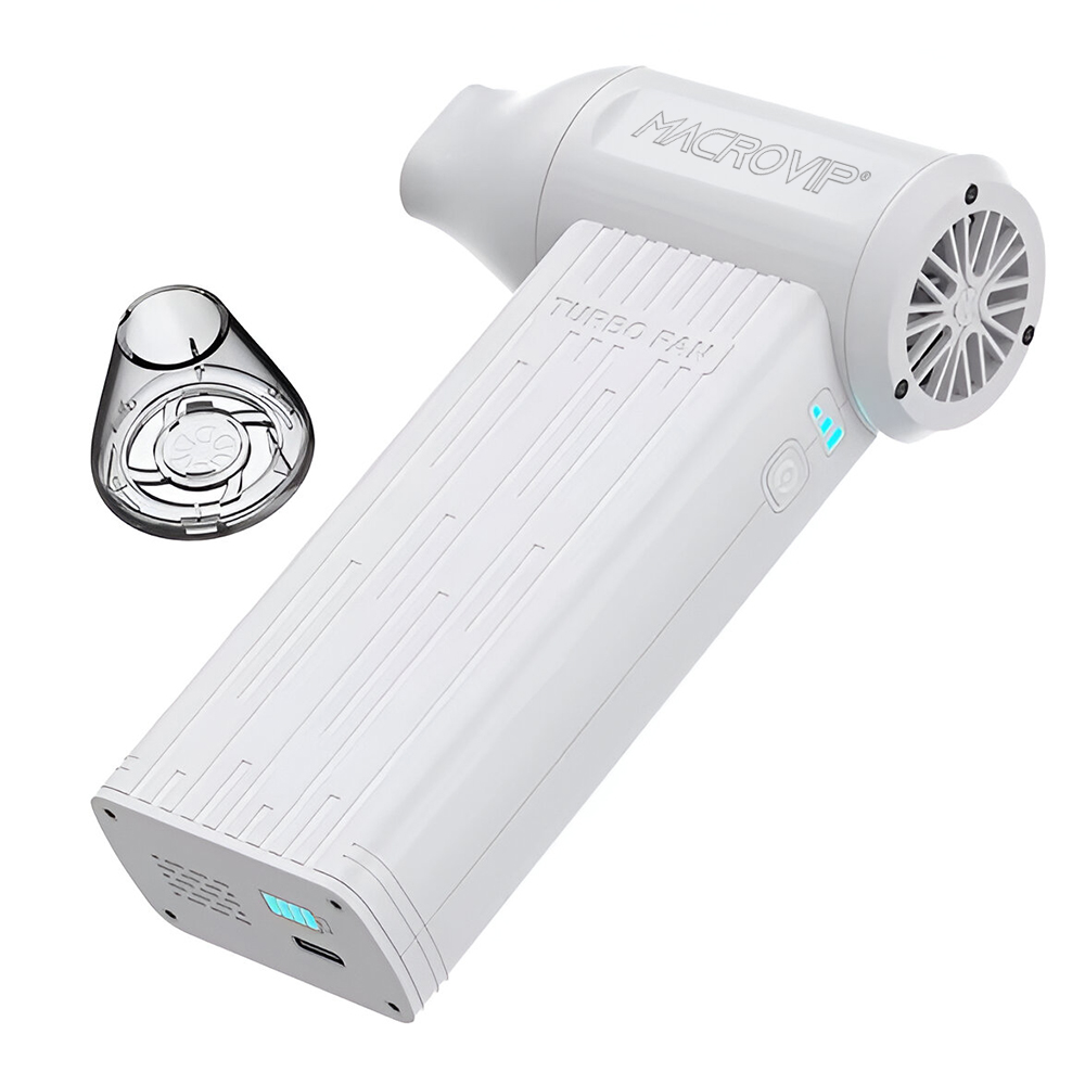 Soplador Turbo Macrovip Violent XU7 Wireless / 130000 RPM - Branco