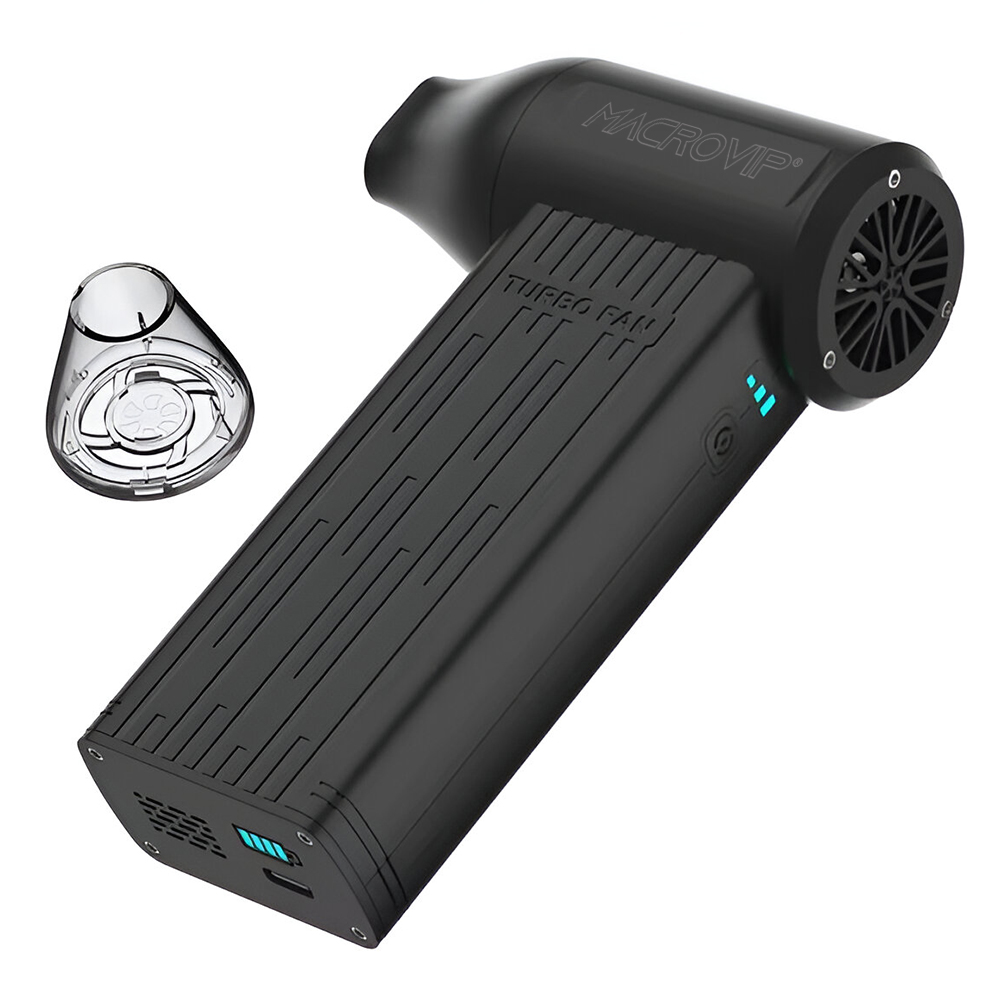 Soplador Turbo Macrovip Violent XU7 Wireless / 130000 RPM - Preto