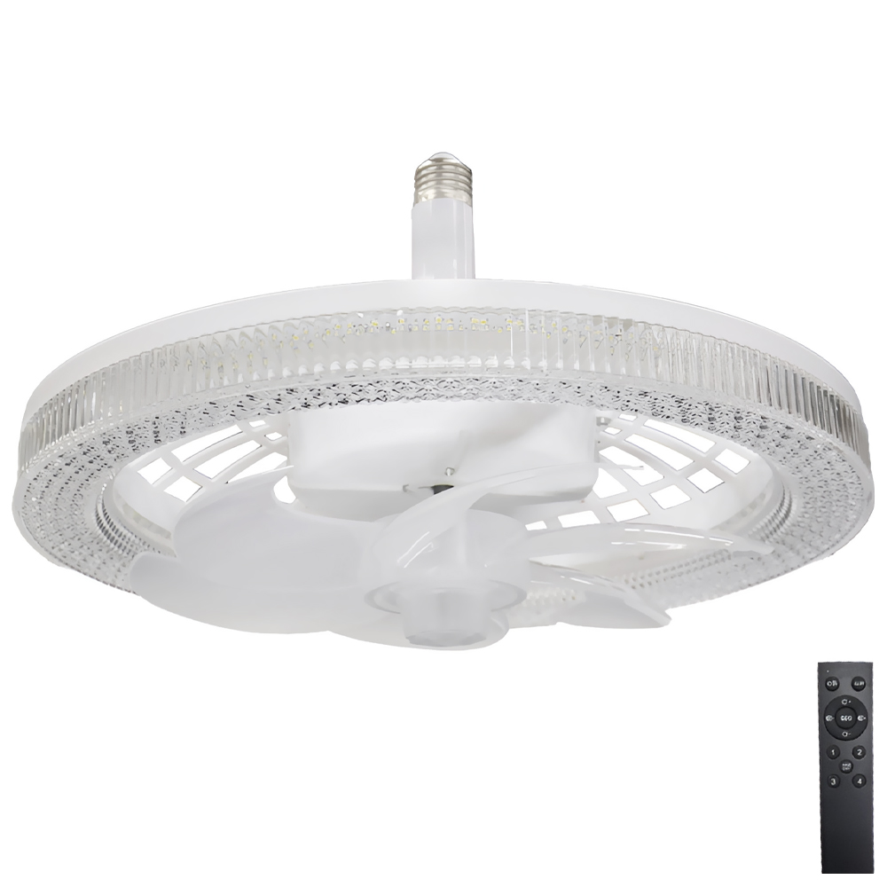 Ventilador com Lâmpada Satellite A-F2704 34W / Bivolt - Branco (Teto)