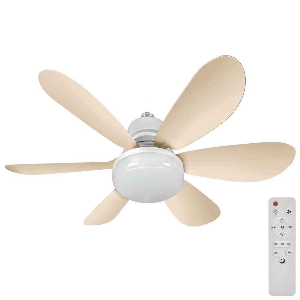 Ventilador com Lâmpada Satellite A-F27409 30W / Bivolt - Marrom (Teto)