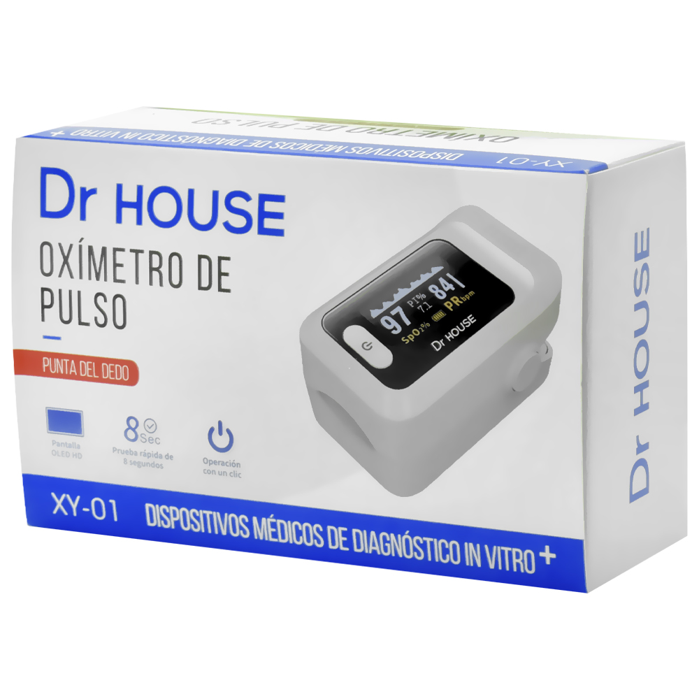 Oxímetro de Pulso Dr House XY-01 - Cinza