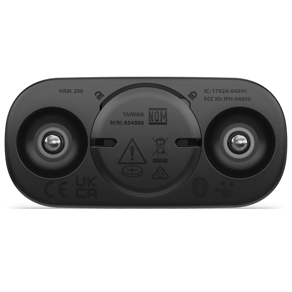 Sensor de Frequência Cardíaca Garmin HRM 200 / XS-S - Preto (010-13388-01)