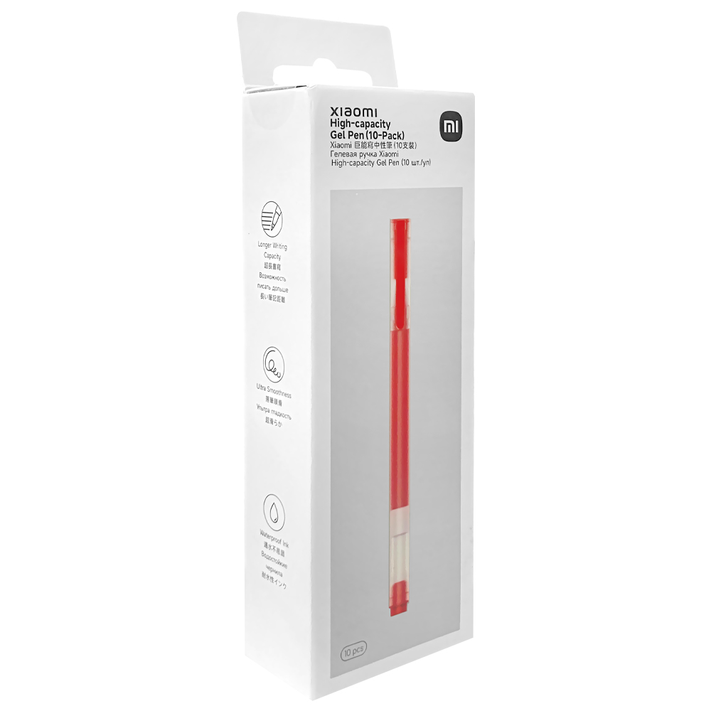 Caneta Xiaomi Mi Ballpoint MJZXB02WCHW - Vermelho (Kit com 10)