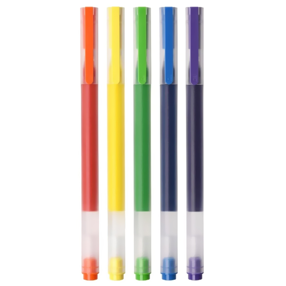 Caneta Xiaomi Mi High Capacity Gel Pen MJZXB03WCHW - Kit com 5