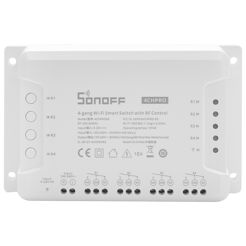 Interruptor Sonoff 4CHPROR3 Wifi / Smart / RF / Switch - Branco