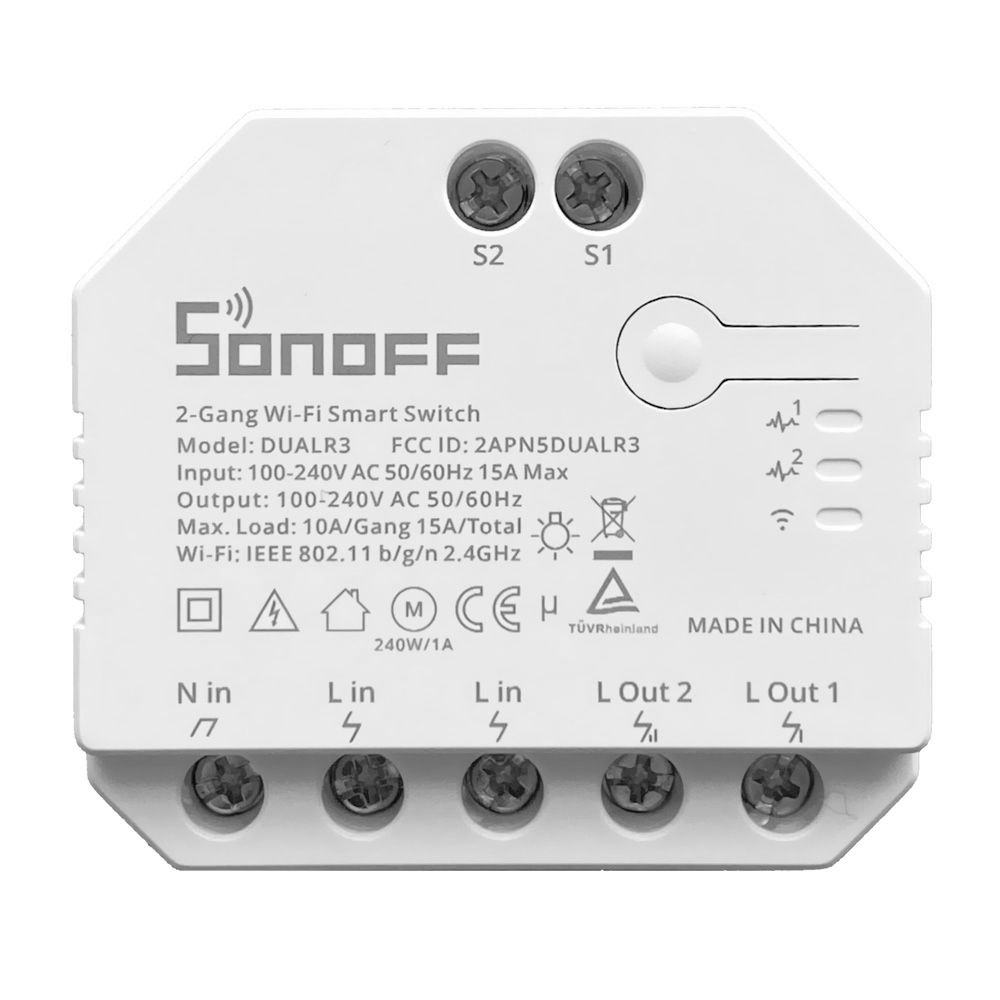 Interruptor Sonoff DUALR3 Diy Wifi / Smart - Branco