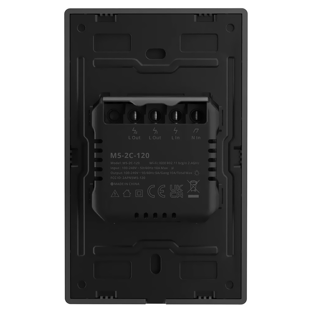 Interruptor Sonoff M5-2C-120 Wifi / Smart / Switch DIM - Cinza