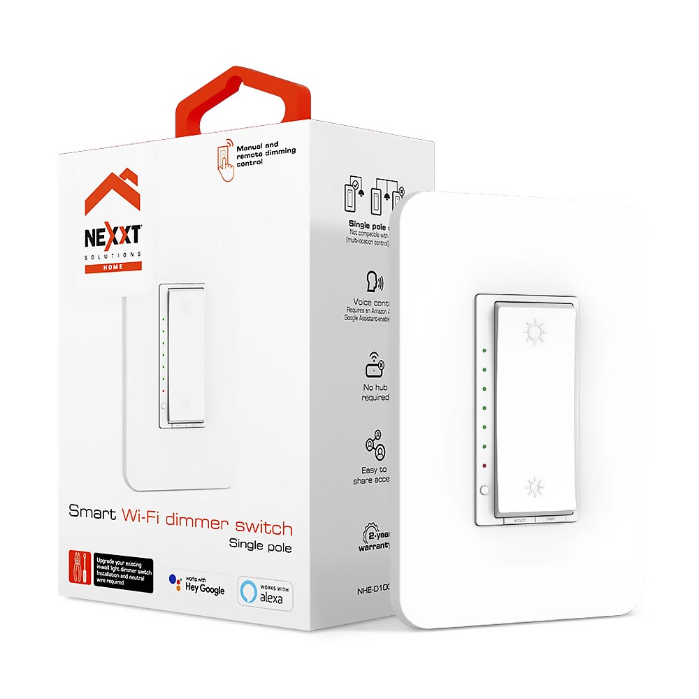 Interruptor Sonoff Nexxt NHE-D100 Dimmer Wifi / Smart / Alexa / Ok Google - Branco