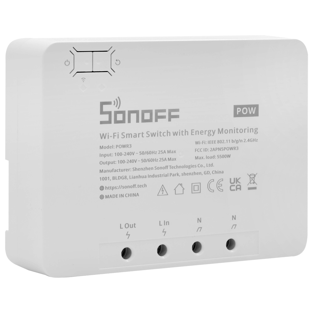 Interruptor Sonoff POWR3 DIY Wifi / Smart / Switch - Branco