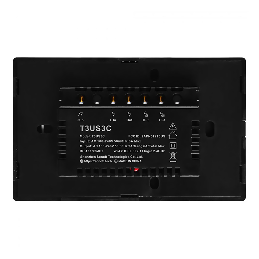 Interruptor Sonoff T3US3C Wifi / Smart / Switch - Preto