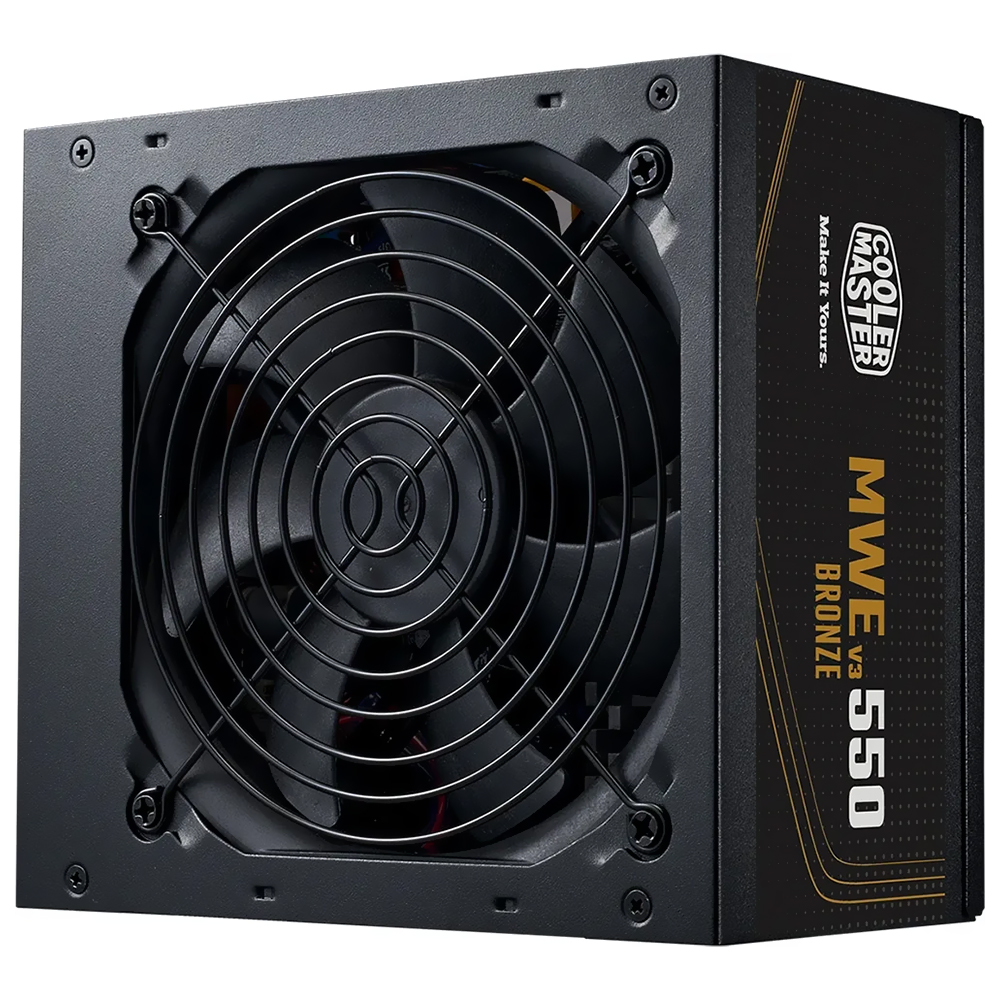 Fonte de Alimentação Cooler Master MWE Bronze 550 V3 550W / Não Modular / 80 Plus Bronze