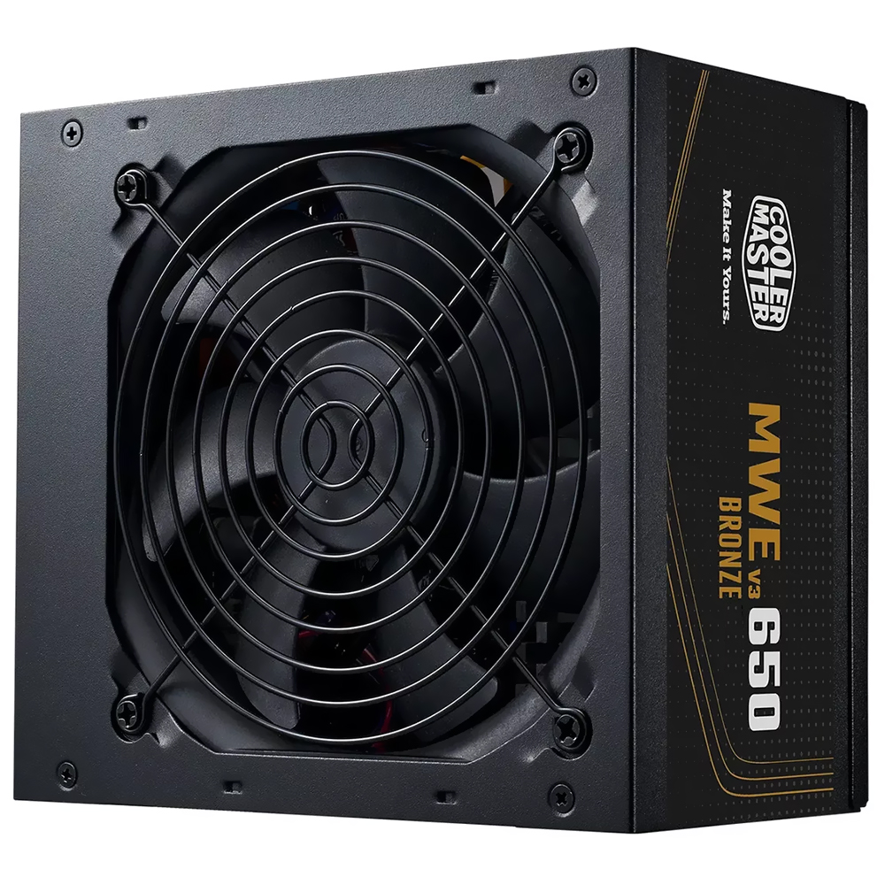 Fonte de Alimentação Cooler Master MWE Bronze 650 V3 650W / Não Modular / 80 Plus Bronze