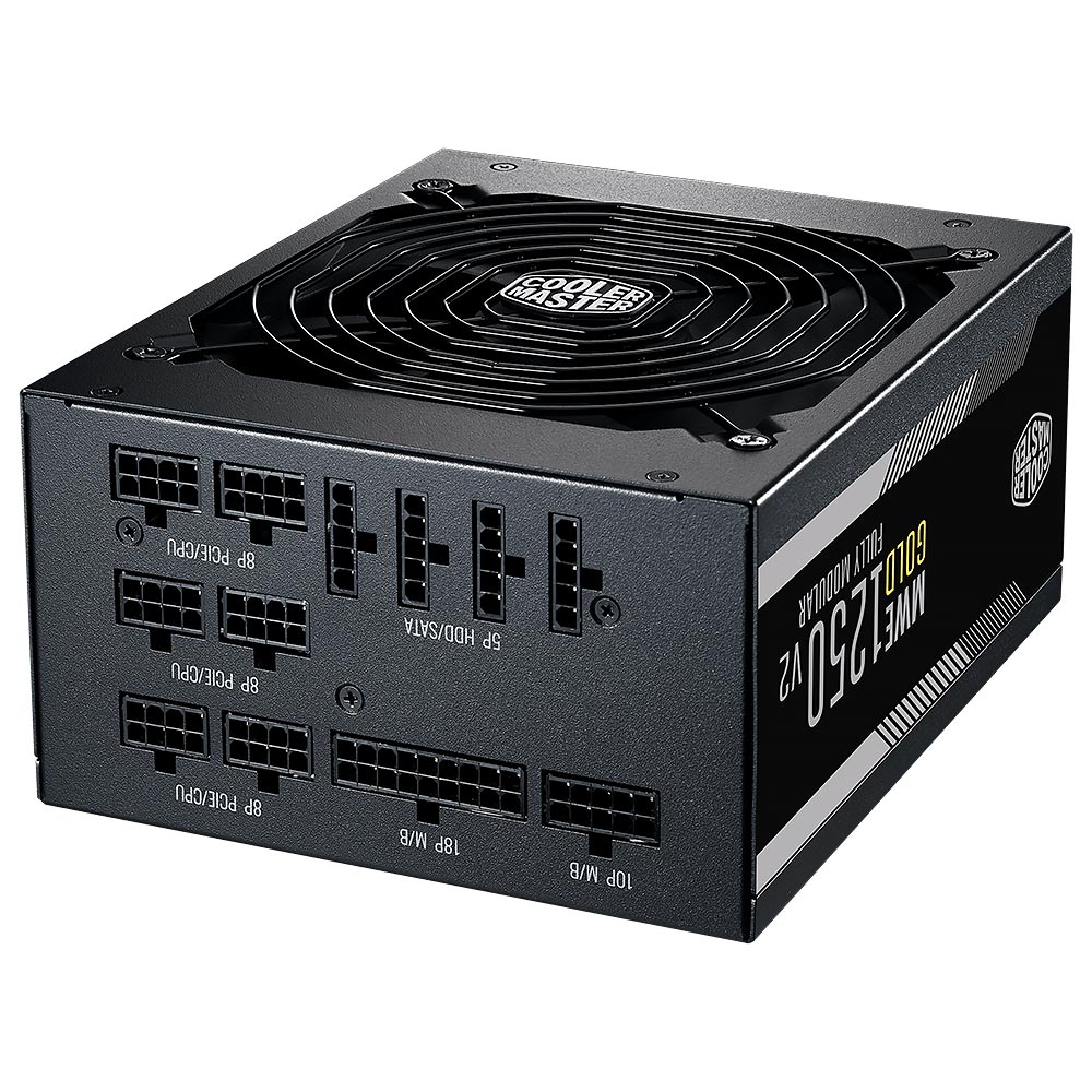 Fonte de Alimentação Cooler Master MWE Gold V2 1250W / Modular / 80 Plus Gold - MPE-C501-AFCAG-3U2