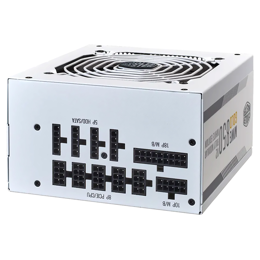 Fonte de Alimentação Cooler Master MWE V2 White Edition 850W / Modular / 80 Plus Gold - MPE-8501-AFAAG-GU2