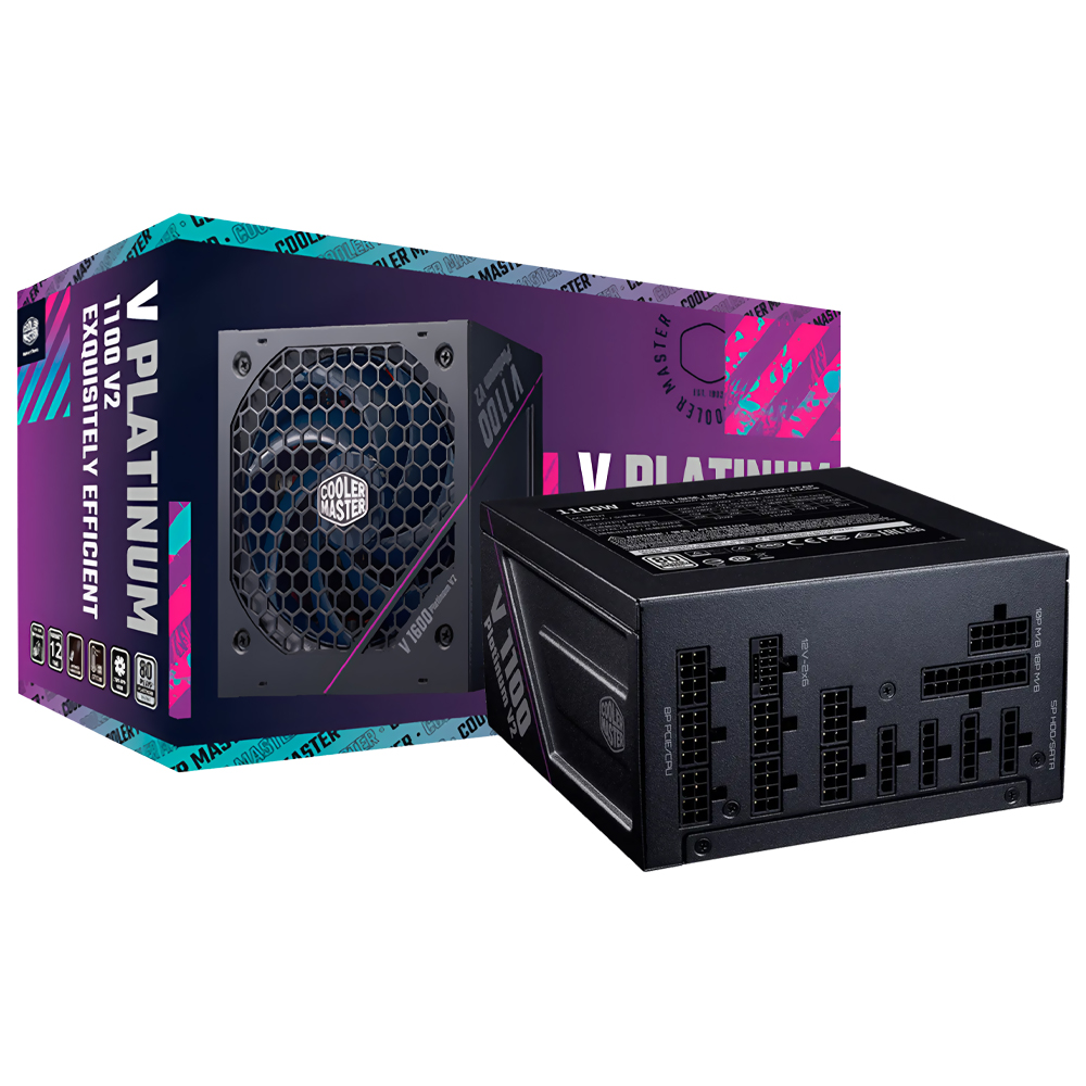 Fonte de Alimentação Cooler Master V Platinum 1100 V2 1100W / Modular / 80 Plus Platinum - MPZ-B002-AFAP-BUS