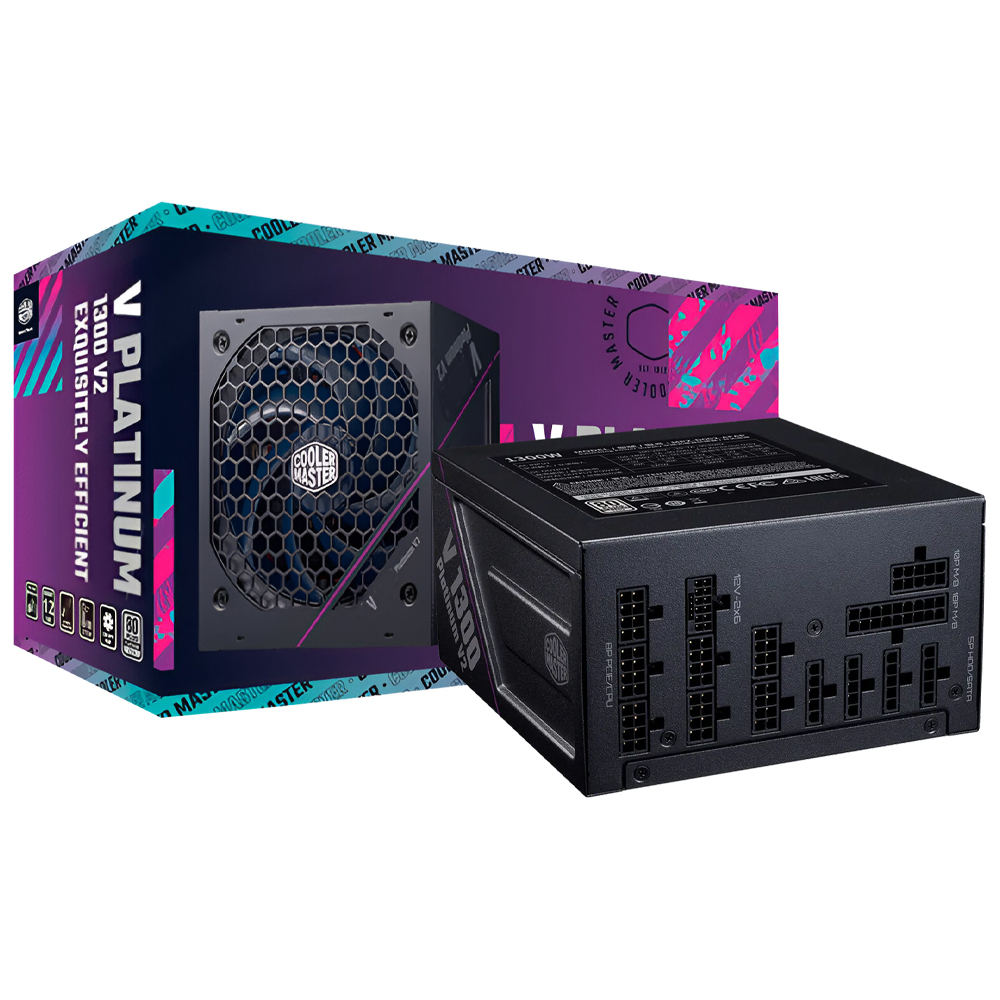 Fonte de Alimentação Cooler Master V Platinum 1300 V2 1300W / Modular / 80 Plus Platinum - MPZ-D002-AFAP-BUS